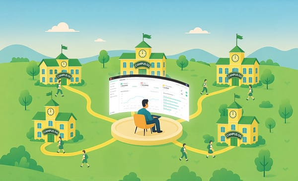Fee management software for multi-campus educational institutions